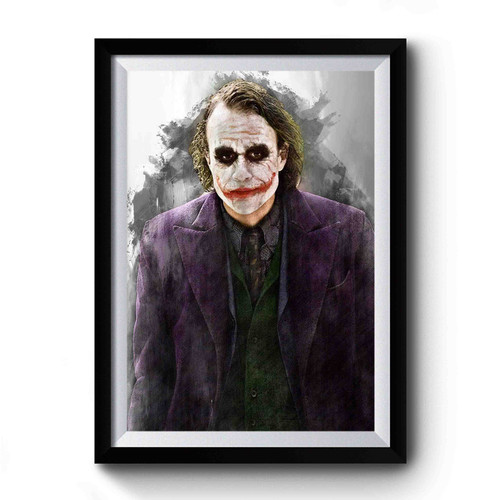 Joker Heath Ledger Premium Poster