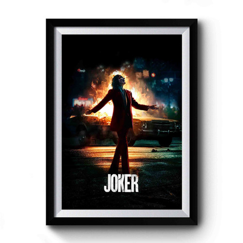 Joker Walking Premium Poster