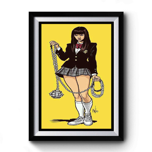 Kill Bill Gogo Yubari District Made Ladies Perfect Weight Crew Premium Poster