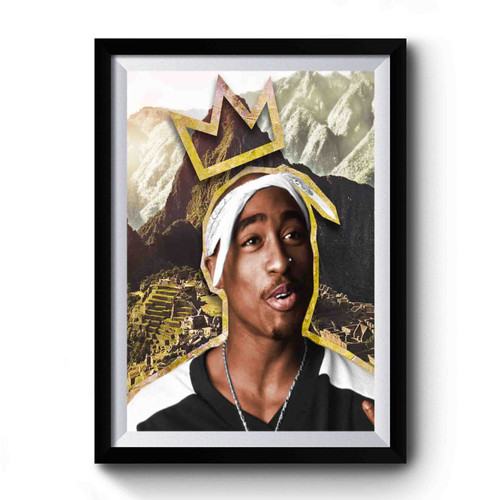 King Tupac 2pac Hip Hop Rapper Premium Poster