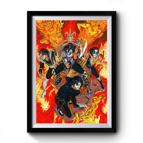 Kiss Hard Rock Band Premium Poster