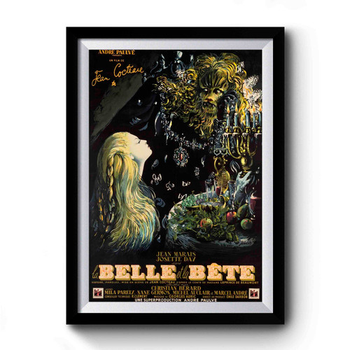 La Belle Et La Bete Art Premium Poster
