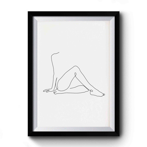 Legs Line Drawing Art Premium Poster