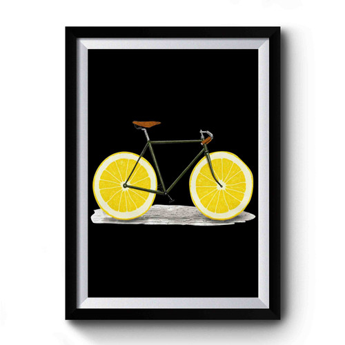 Lemon Wheels Retro Premium Poster