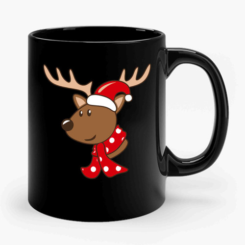 Rudolph Reindeer Christmas 2 Ceramic Mug