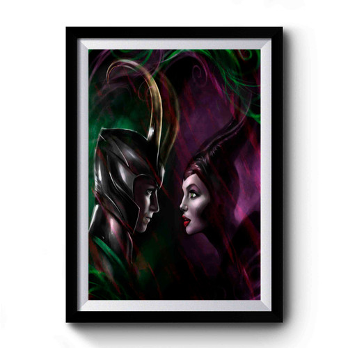 Maleficent Loki Love Story Premium Poster