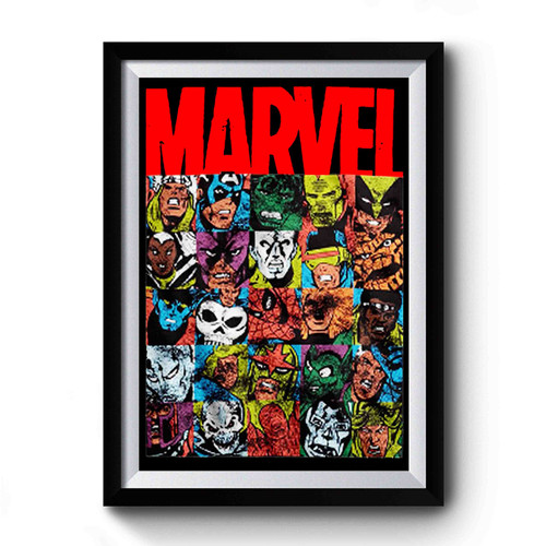 Marvel Comics All Characters Premium Poster