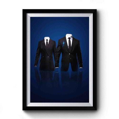Men In Black Suit Costume Premium Poster