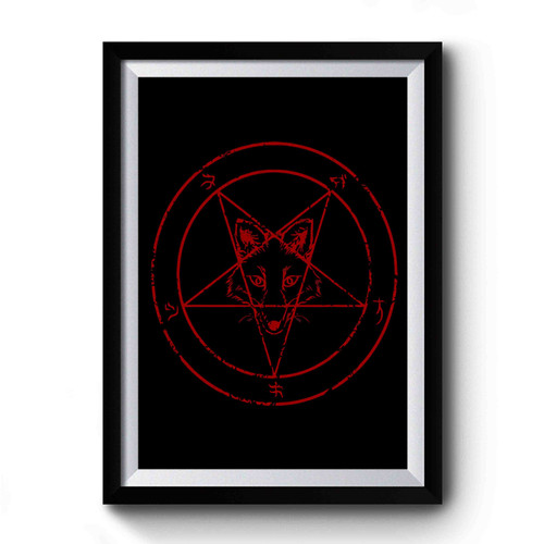 Metal Fox Premium Poster