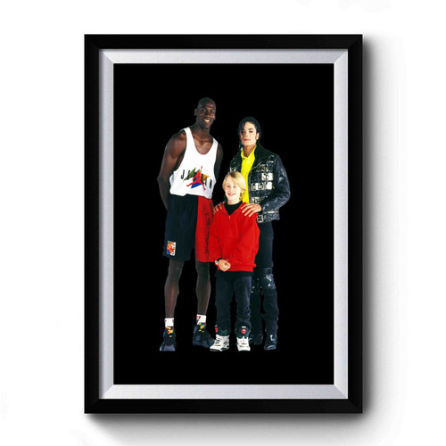 Michael Jordan Michael Jackson Home Alone Premium Poster