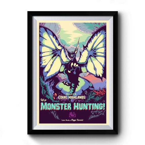 Monster Hunting Coral Highlands Premium Poster