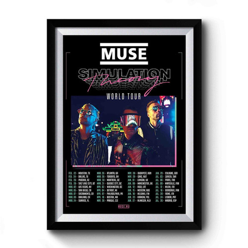 Muse 2019 Simulation Theory World Tour Premium Poster