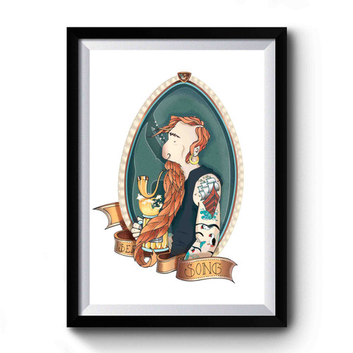 Navy Sailor Illustration Premium Poster