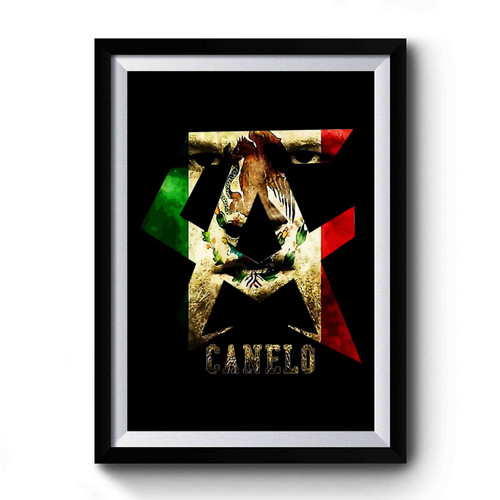New Canelo Alvarez Boxing Logo Premium Poster