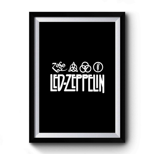 New Led Zeppelin Rock Metal Band Standard Adult Black Premium Poster New Led Zeppelin Rock Metal Band Standard Adult Black Premium Poster
