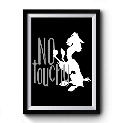 No Touchy Llama Premium Poster