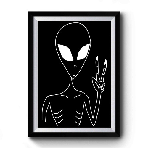 Peace With Aliens Premium Poster