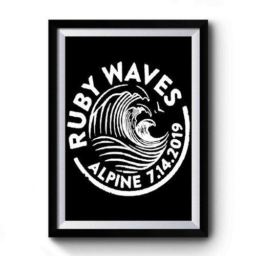 Phish Ruby Waves Alpine Valley 7-14-2019 Premium Poster