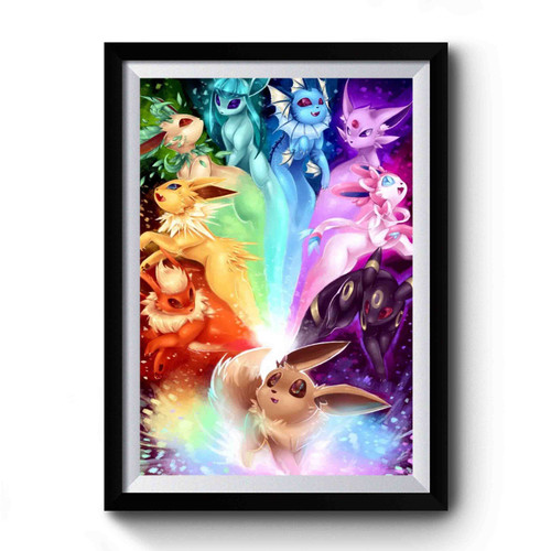 Pokemon Eeve Evolutions Premium Poster