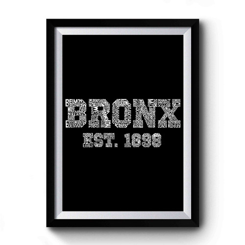 Popular Neighborhoods In Bronx Premium Poster
