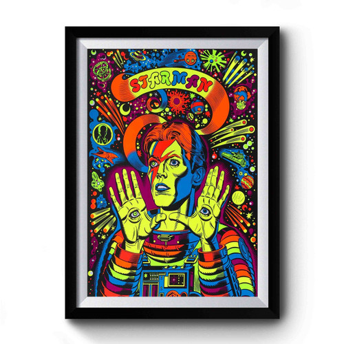 Rainbow Bowie Premium Poster