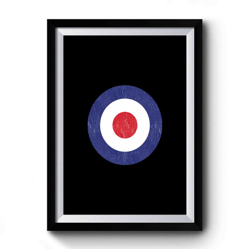 Retro Mod Raf Target Premium Poster