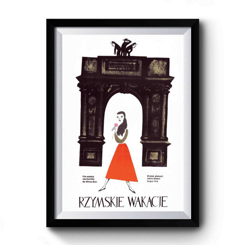 Roman Holiday Audrey Hepburn Premium Poster