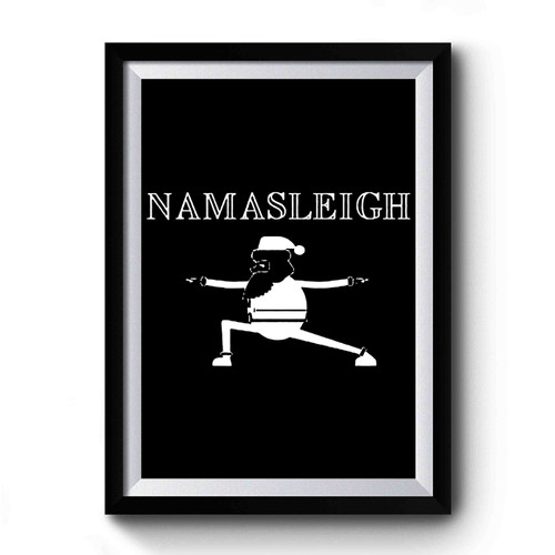 Santa Claus Namasleigh Yoga Premium Poster
