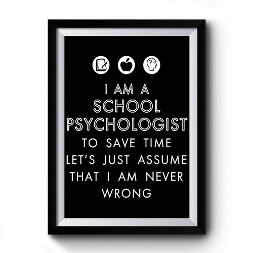 School Psychologist Premium Poster