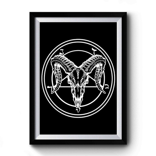 Sigil Of Baphomet Goth Gothic Occult Premium Poster