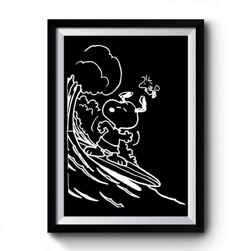 Snoopy & Woodstock Shoot The Wedge Premium Poster
