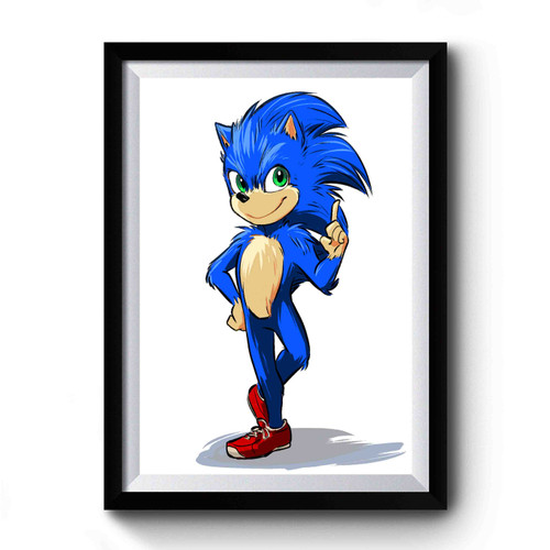 Sonic Is Okay Pose Premium Poster