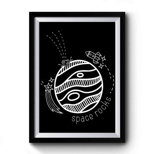 Space Rocks Premium Poster