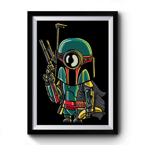Star Wars Boba Fett Minion Mash Up Comedy Premium Poster