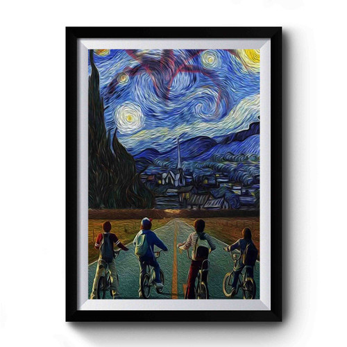 Stranger Van Gogh Things Premium Poster
