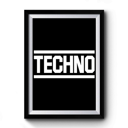 Techno Music Festival House Party Premium Poster