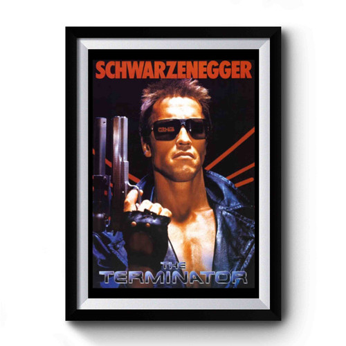 Terminator Arnold Schwarzenegger Conquer Gym Body Building Arnie Terminator Premium Poster