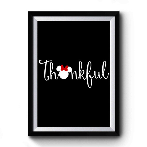 Thankful Minnie Mouse Premium Poster
