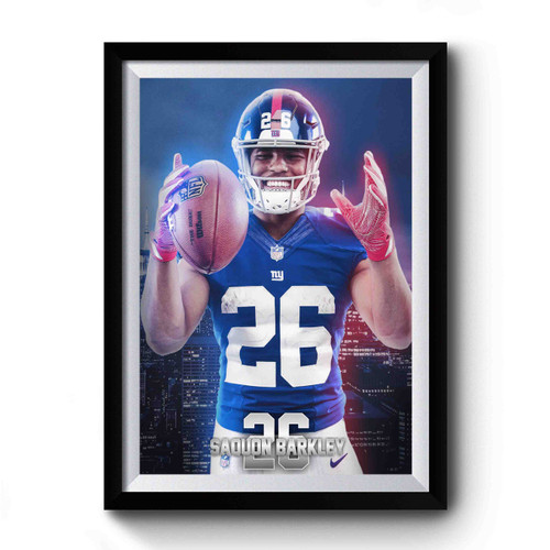 The Giants Saquon Barkley Premium Poster