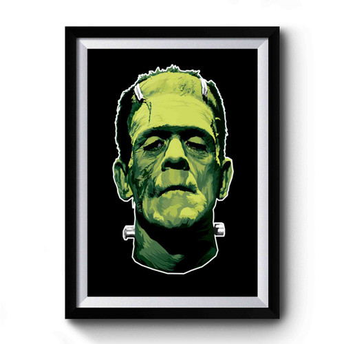 The Monster Frankenstein Green Premium Poster
