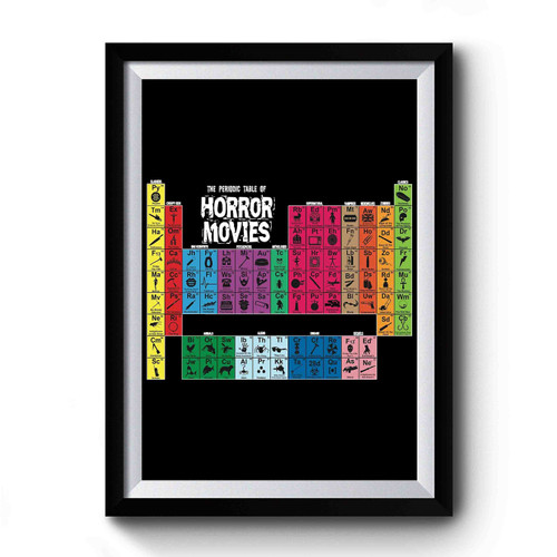 The Periodic Table Of Horror Premium Poster