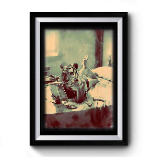 Tiger Head Lion Tigresse Hipster Swag Dope Supreme Premium Poster