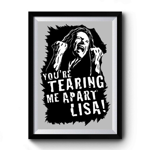 Tommy Wiseau Breaking Up Premium Poster