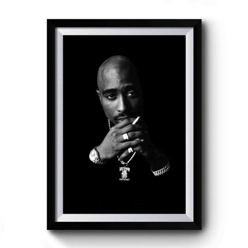Tupac Shakur The King Of Rap Music Premium Poster