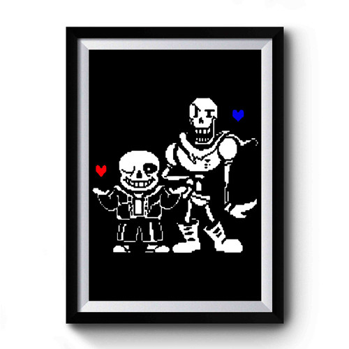 Undertale Sans Papyrus Premium Poster