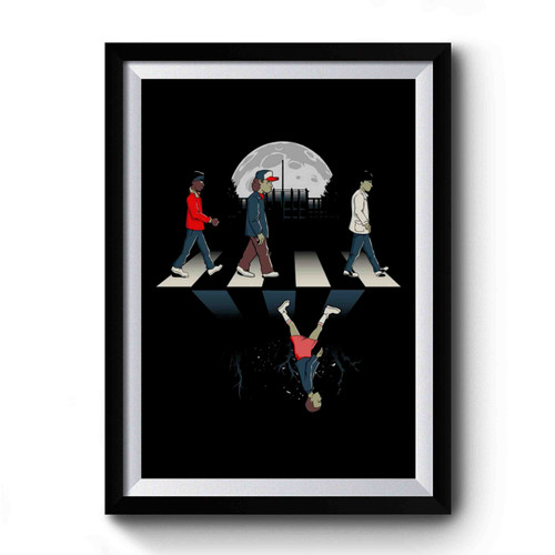 Upside Down Road Stranger Things Premium Poster