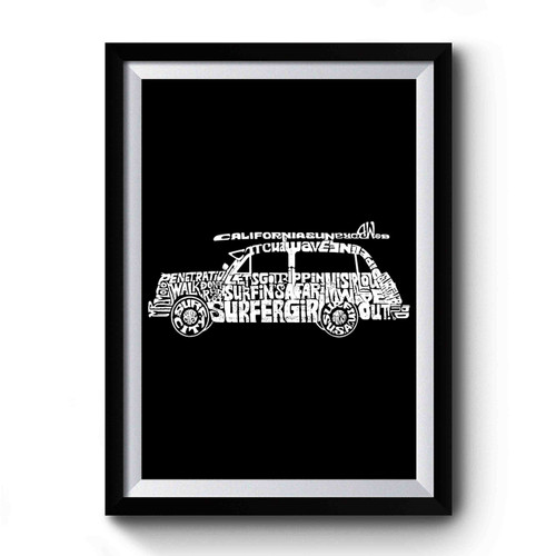 Woody Classic Surf Songs Premium Poster