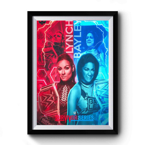 Wwe Survivor Series Becky Lynch And Bayley Premium Poster