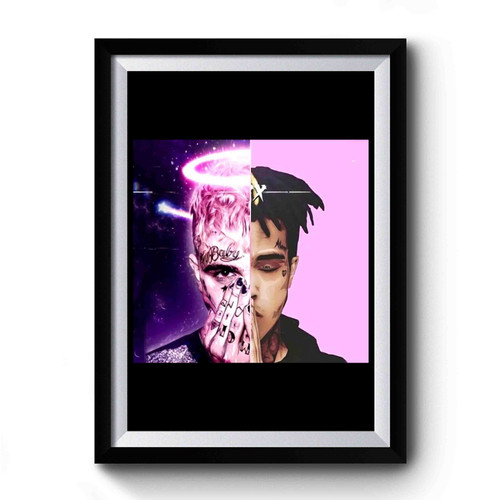 Xxxtentacion And Lil Pep Face Sad Premium Poster