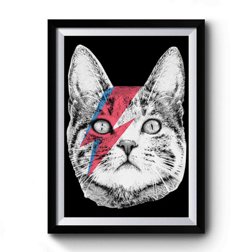 Ziggy Stardust Cat Premium Poster